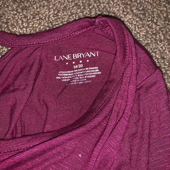 Lane Bryant 3/4 sleeve top w/ slouch keyhole back - Picture 3 of 3